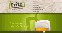 Desktop Screenshot of fritz-braugasthaus.de